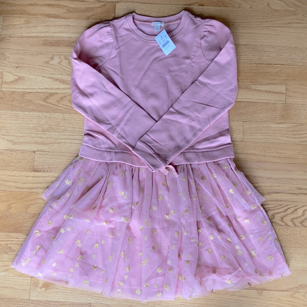 NWT Crewcuts girls sweatshirt dress